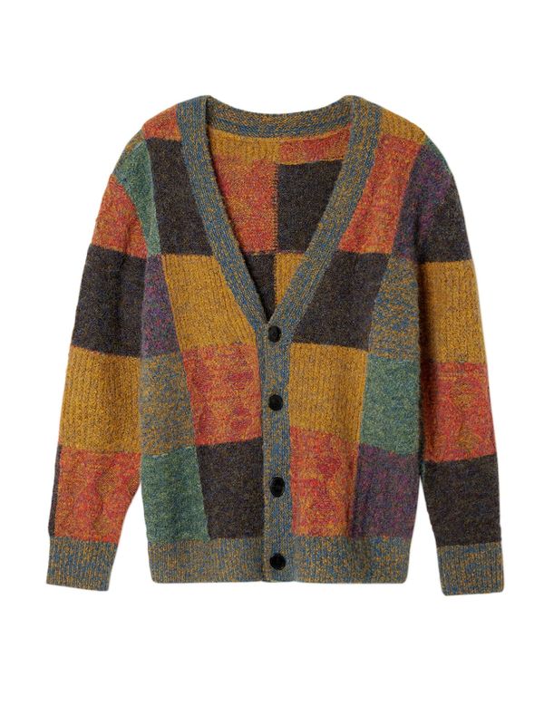 Desigual Desigual Kardigan  tamno zelena / miks boja