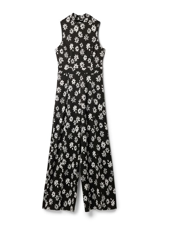 Desigual Desigual Kombinezon 'Florani'  crna / bijela