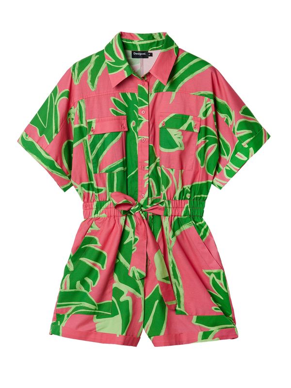 Desigual Desigual Kombinezon 'Rous'  travnato zelena / svijetlozelena / roza