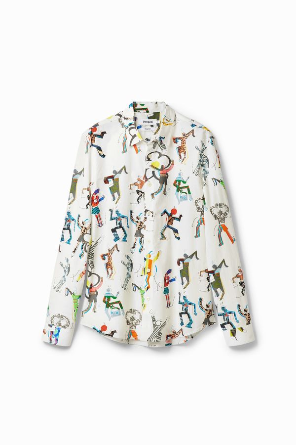 Desigual Desigual Košulja 'Dancing'  miks boja / bijela