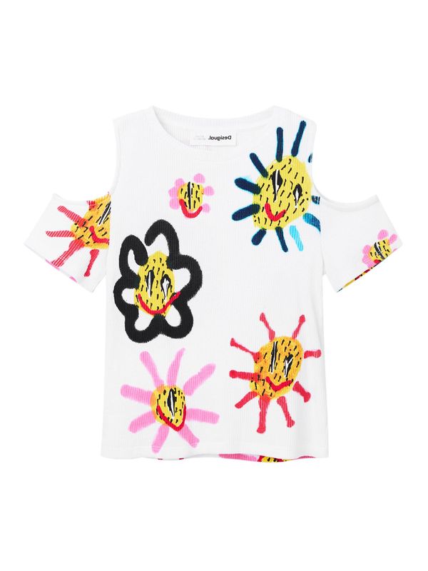 Desigual Desigual Majica  limeta zelena / roza / crna / bijela
