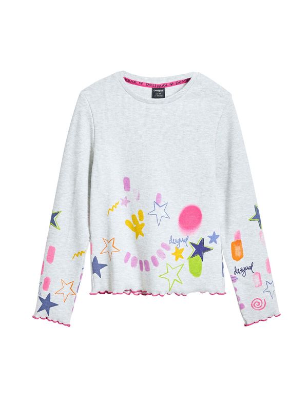 Desigual Desigual Majica  plava / žuta / roza / bijela