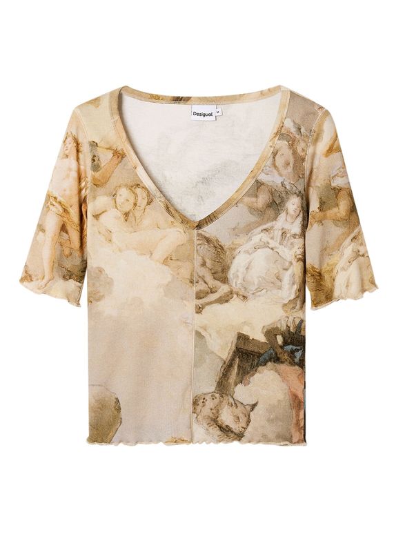 Desigual Desigual Majica  svijetlosmeđa / miks boja