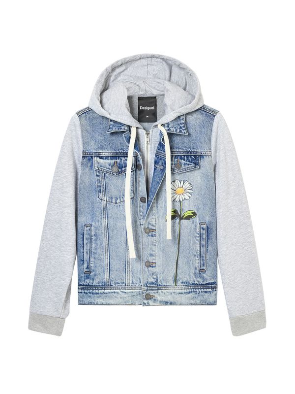 Desigual Desigual Prijelazna jakna  plava / žuta / siva / zelena / bijela