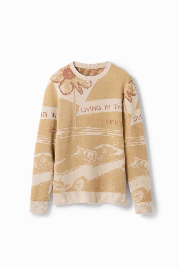 Desigual Desigual Pulover  boja pijeska / boja devine dlake (camel) / pijesak