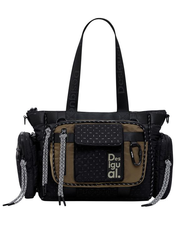 Desigual Desigual Ručna torbica  smeđa / siva / crna