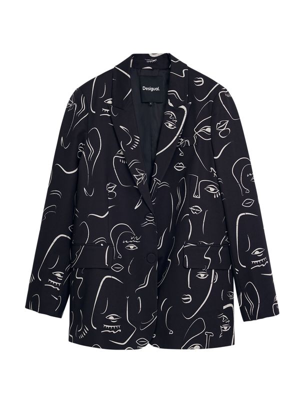 Desigual Desigual Sako  crna / bijela