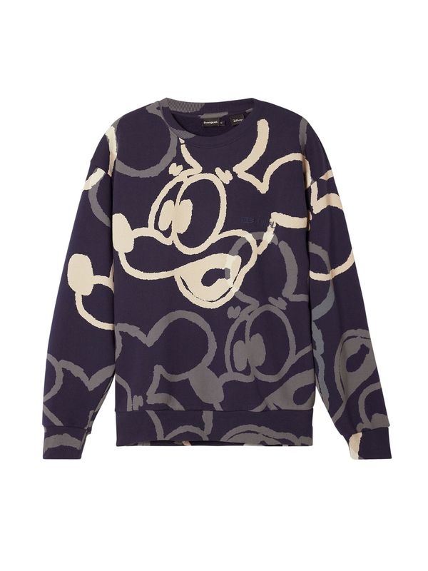 Desigual Desigual Sweater majica  bež / plava / siva