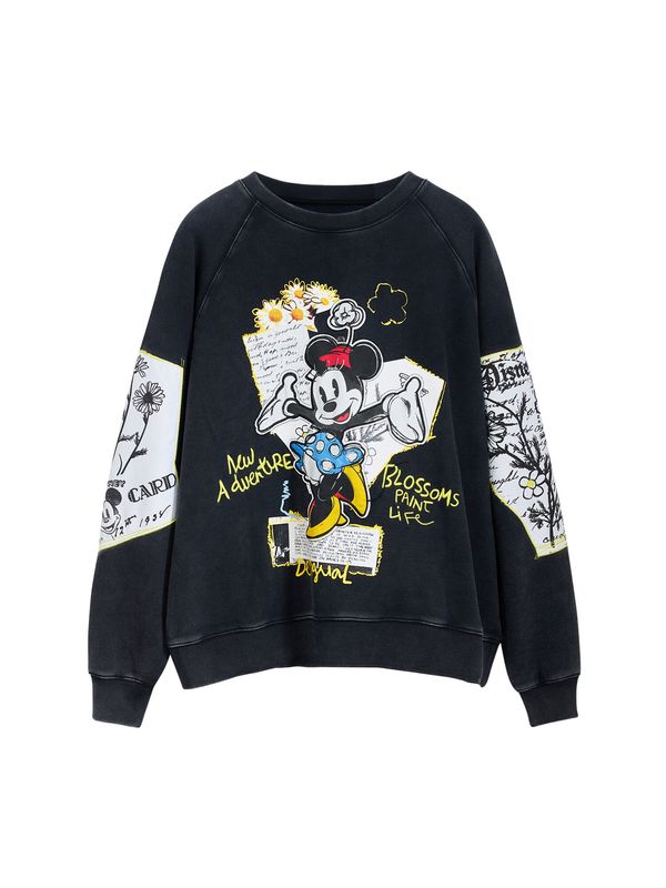 Desigual Desigual Sweater majica  miks boja / crna