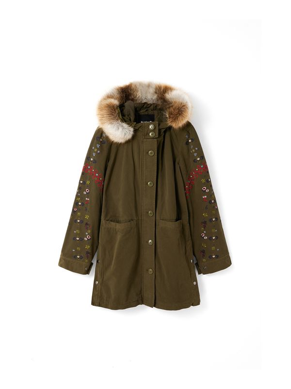 Desigual Desigual Zimska parka  morsko plava / senf / kaki / vatreno crvena