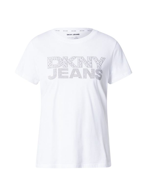 DKNY DKNY Majica  srebro / bijela