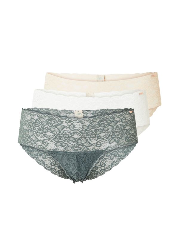 Dorina Dorina Slip  bež / tamno zelena / bijela