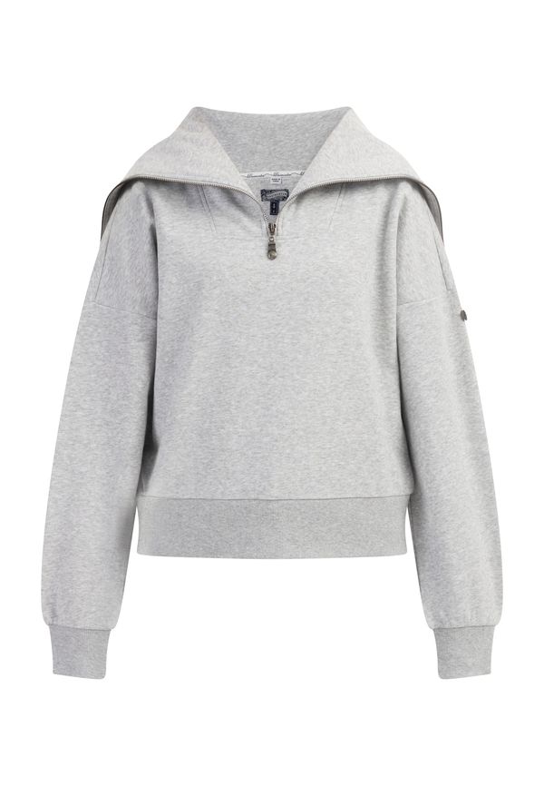 DreiMaster Vintage DreiMaster Vintage Sweater majica  siva melange