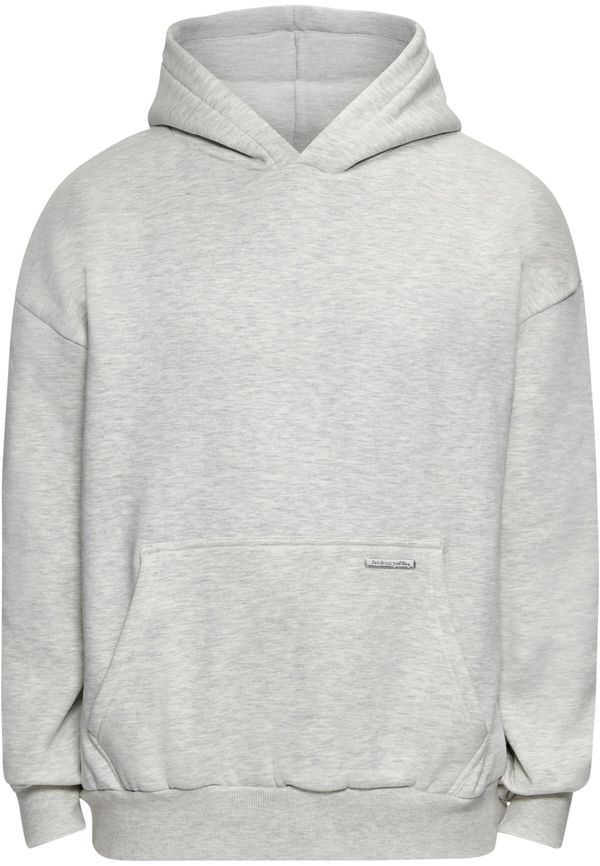 Dropsize Dropsize Sweater majica  svijetlosiva / bijela