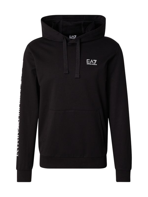EA7 Emporio Armani EA7 Emporio Armani Sweater majica  crna / bijela