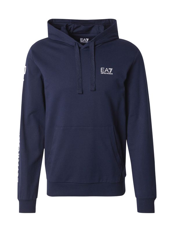 EA7 Emporio Armani EA7 Emporio Armani Sweater majica  mornarsko plava / bijela