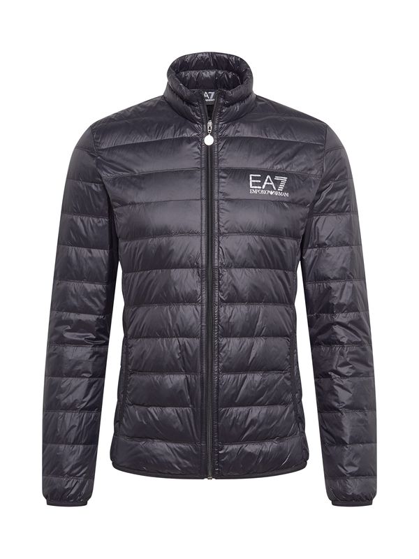 EA7 Emporio Armani EA7 Emporio Armani Zimska jakna 'GIACCA PIUMINO'  crna / srebro