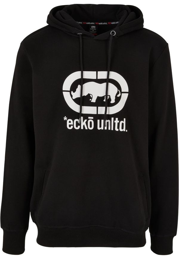 Ecko Unlimited Ecko Unlimited Sweater majica 'Base'  crna / bijela