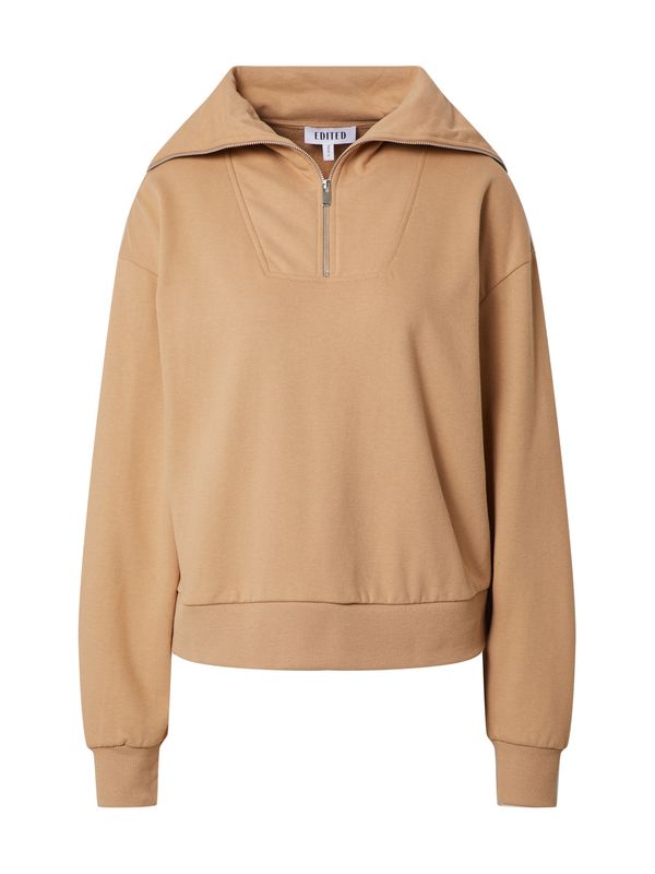EDITED EDITED Sweater majica 'Fionn'  smeđa
