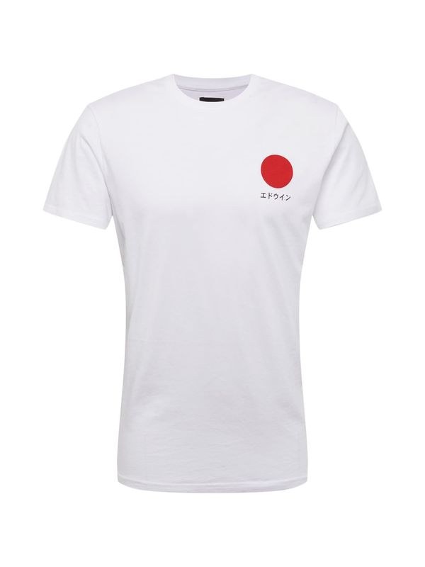 EDWIN EDWIN Majica 'Japanese Sun'  crvena / crna / bijela