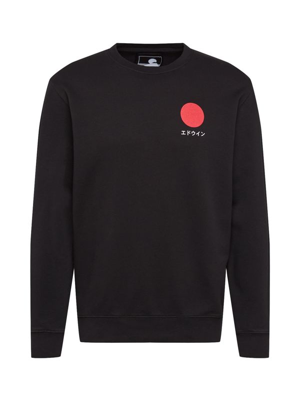EDWIN EDWIN Sweater majica 'Japanese Sun'  crna