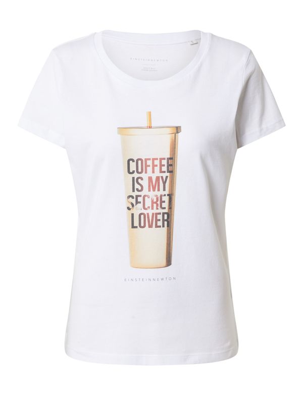 EINSTEIN & NEWTON EINSTEIN & NEWTON Majica 'Coffee'  smeđa / bijela