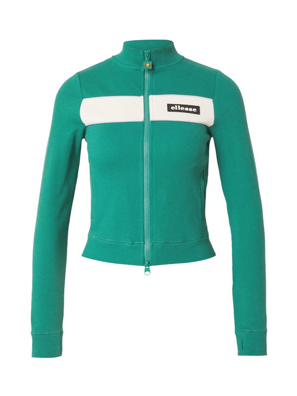 ELLESSE ELLESSE Gornji dio trenirke 'Snowmass'  smaragdno zelena / crna / bijela