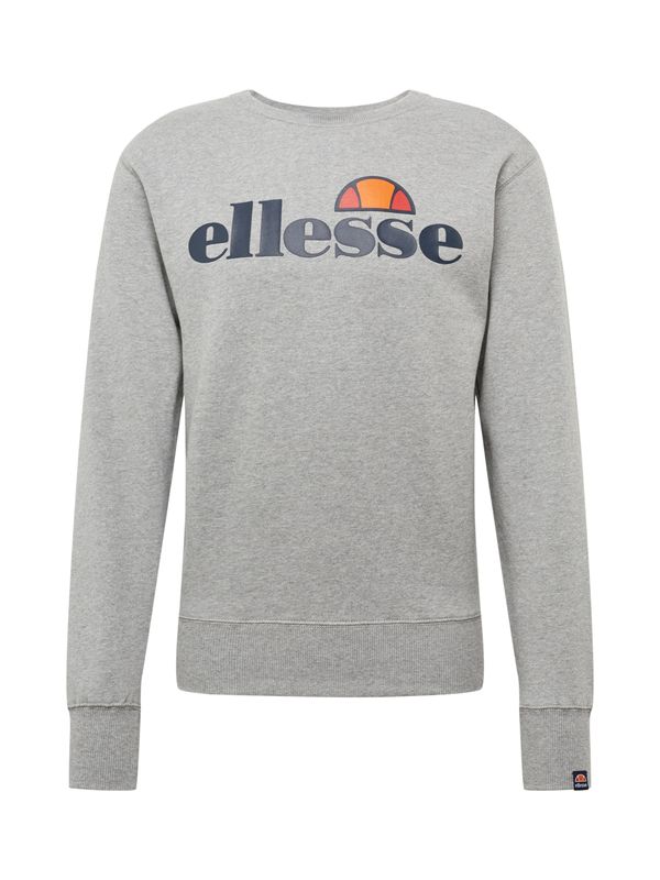 ELLESSE ELLESSE Sweater majica 'Succiso'  tamo siva / siva melange / narančasta / crvena