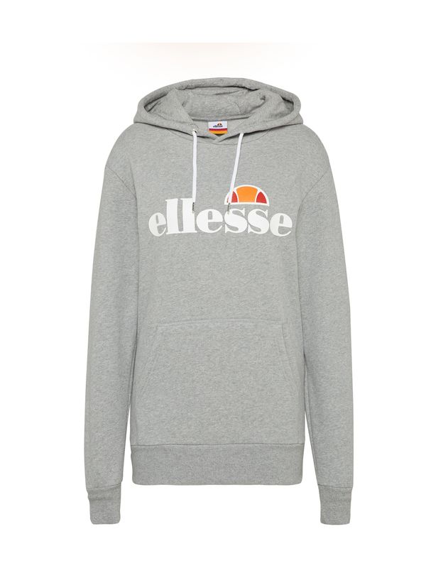 ELLESSE ELLESSE Sweater majica 'Torices'  siva melange / narančasta / svijetlocrvena / bijela