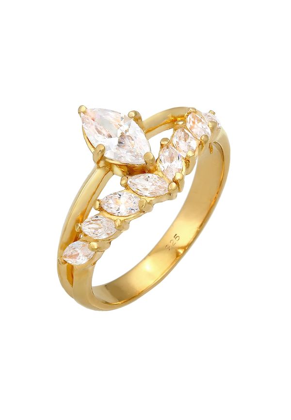 ELLI PREMIUM ELLI PREMIUM Prsten  zlatna / prozirna