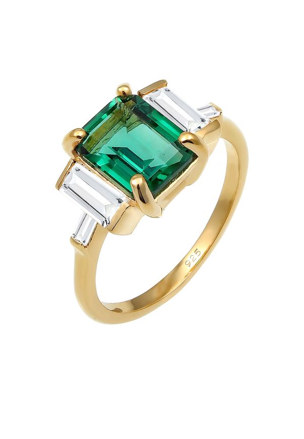 ELLI PREMIUM ELLI PREMIUM Prsten  zlatna / zelena / prozirna