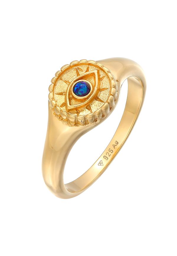 ELLI ELLI Prsten 'Evil Eye'  plava / zlatna