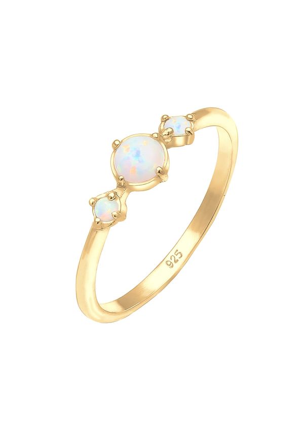 ELLI ELLI Prsten 'Opal'  svijetloplava / zlatna