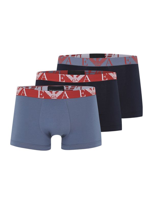 Emporio Armani Emporio Armani Bokserice  morsko plava / safirno plava / boja vina / bijela