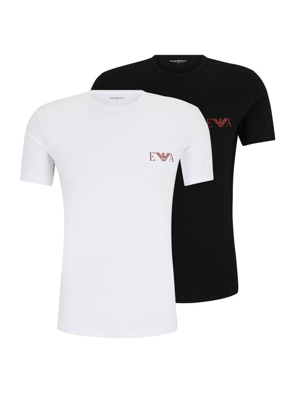Emporio Armani Emporio Armani Potkošulja  rubin crvena / crna / bijela