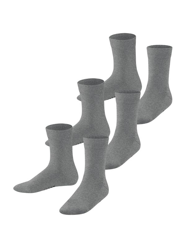 FALKE FALKE Čarape 'Family'  siva / crna