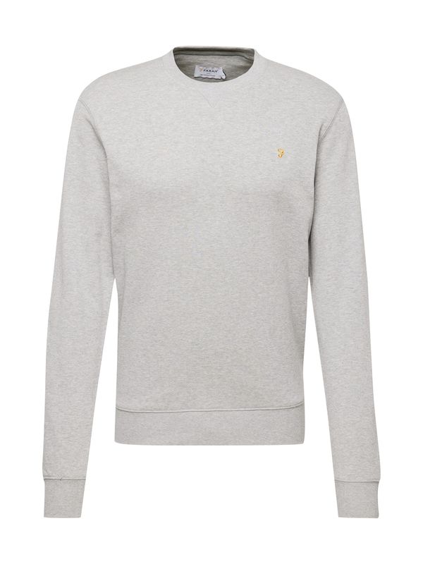FARAH FARAH Sweater majica 'TIM'  zlatno žuta / svijetlosiva