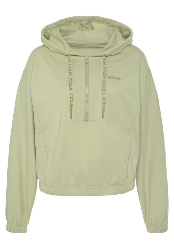 FCUK FCUK Sweater majica  pastelno zelena