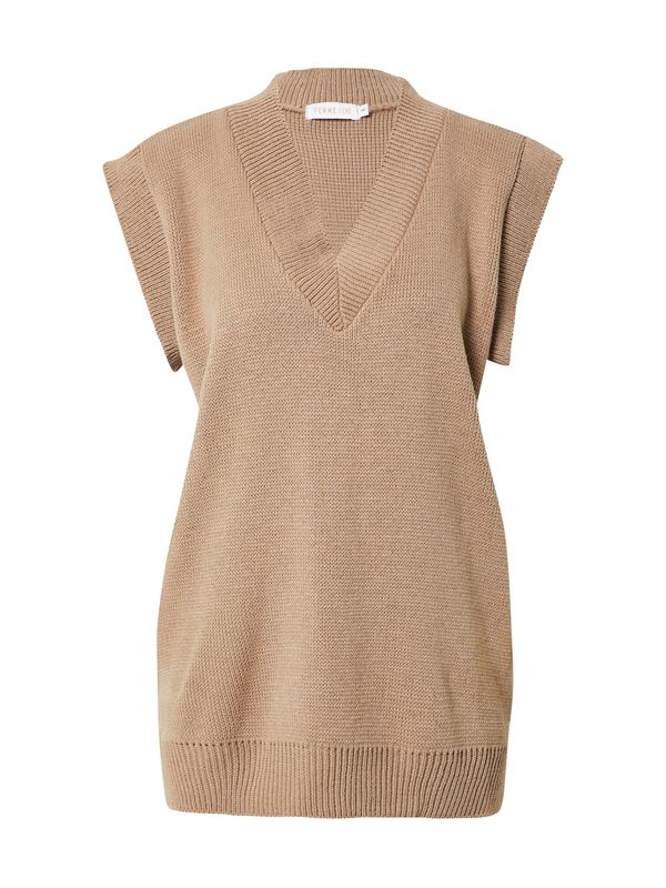 Femme Luxe Femme Luxe Pulover 'KORI'  svijetlosmeđa