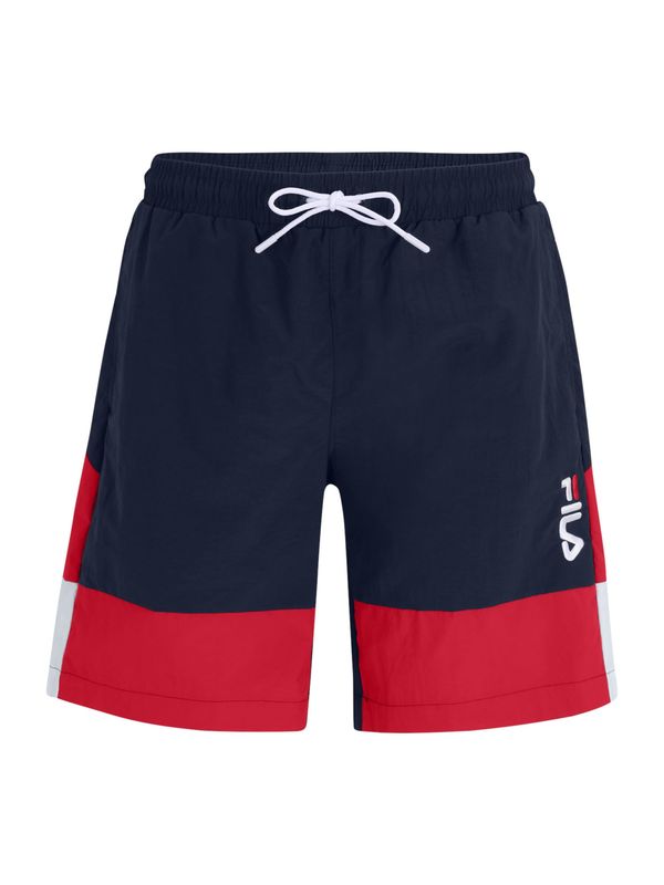 FILA FILA Kupaće gaće 'SCIACCA'  crvena / crna / bijela