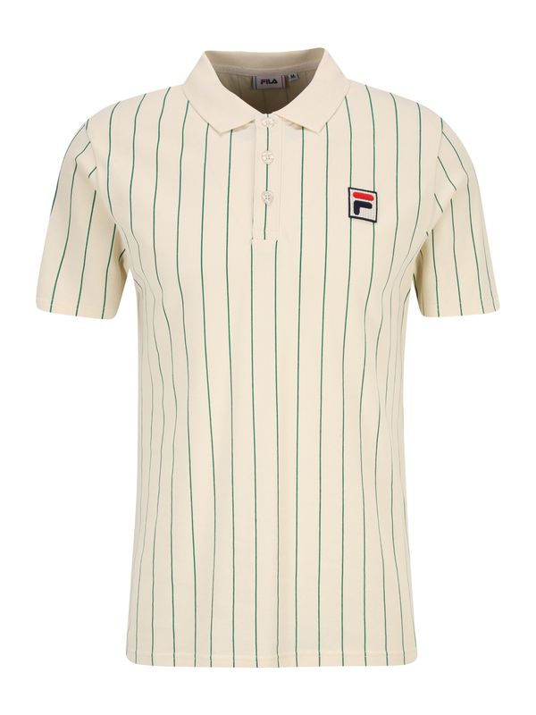 FILA FILA Majica 'LUCKENWALDE'  boja pijeska / tamno plava / zelena / crvena
