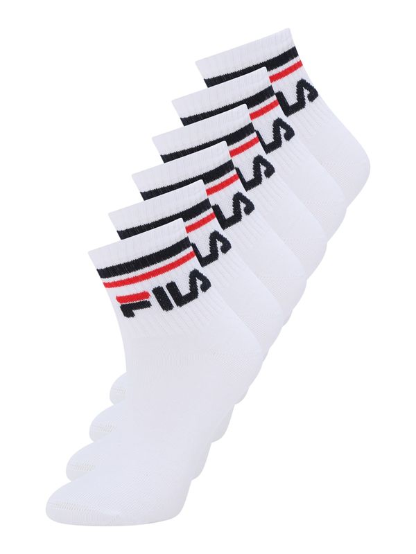 FILA FILA Sportske čarape  crvena / crna / bijela