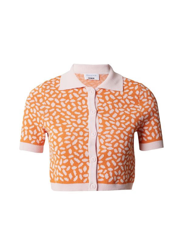 florence by mills exclusive for ABOUT YOU florence by mills exclusive for ABOUT YOU Kardigan 'Dazzling'  narančasta / roza
