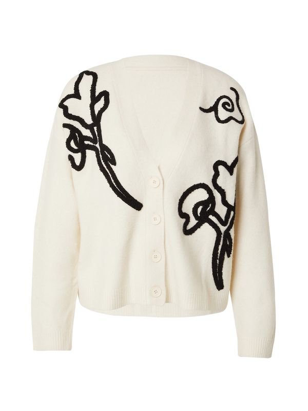 florence by mills exclusive for ABOUT YOU florence by mills exclusive for ABOUT YOU Kardigan 'Luna'  crna / bijela