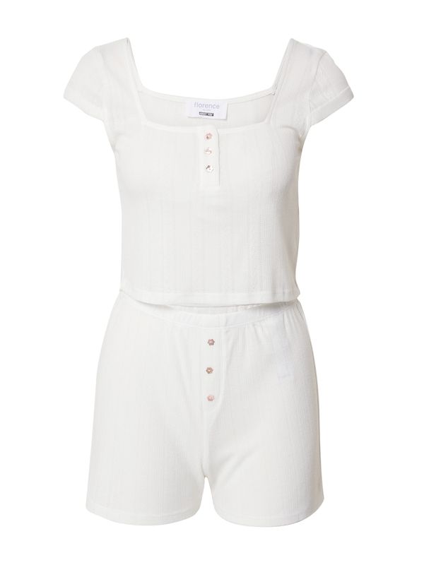 florence by mills exclusive for ABOUT YOU florence by mills exclusive for ABOUT YOU Pidžama 'Spring Showers '  prljavo bijela