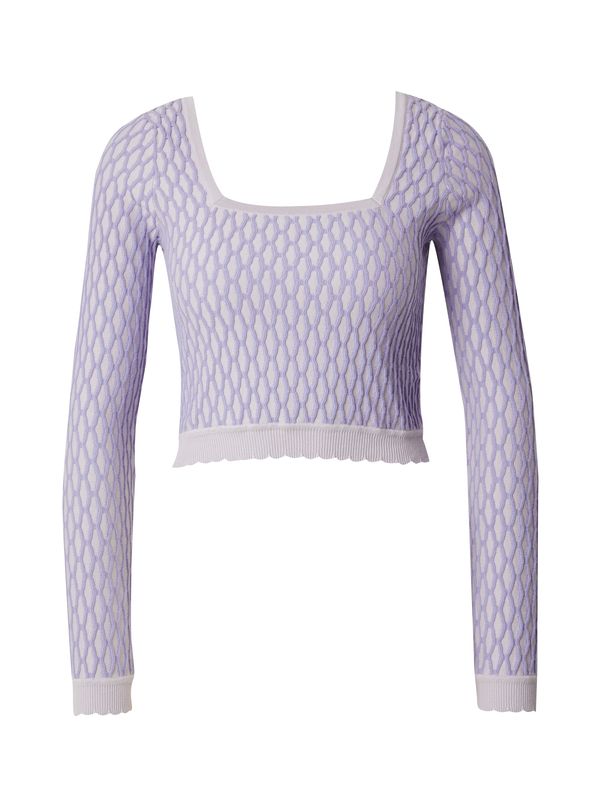 florence by mills exclusive for ABOUT YOU florence by mills exclusive for ABOUT YOU Pulover 'Gleeful'  ljubičasta / bijela