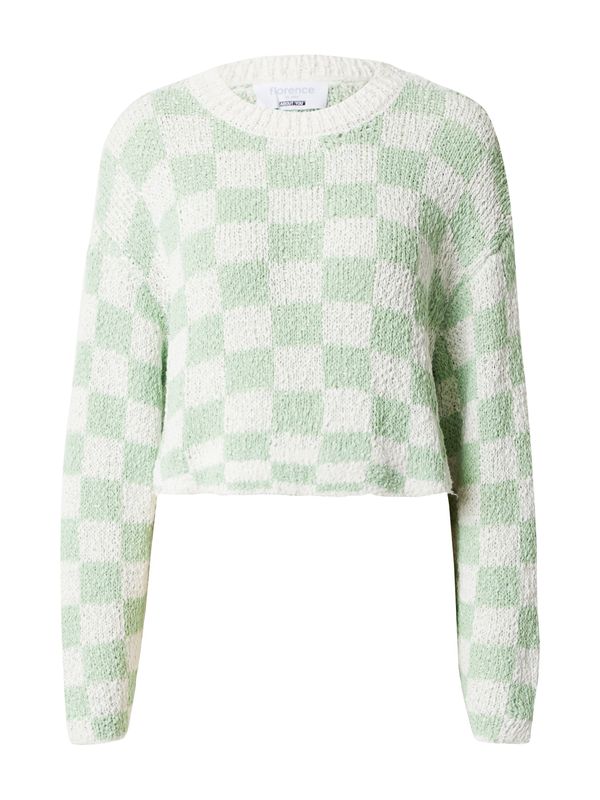 florence by mills exclusive for ABOUT YOU florence by mills exclusive for ABOUT YOU Pulover 'Peace & Quite'  zelena / bijela