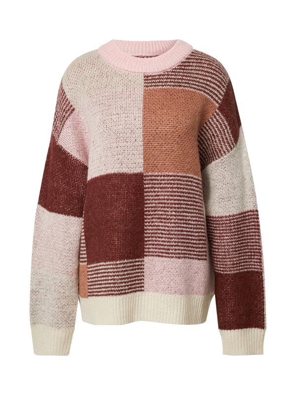 florence by mills exclusive for ABOUT YOU florence by mills exclusive for ABOUT YOU Pulover 'Ruby'  boja pijeska / boja devine dlake (camel) / roza