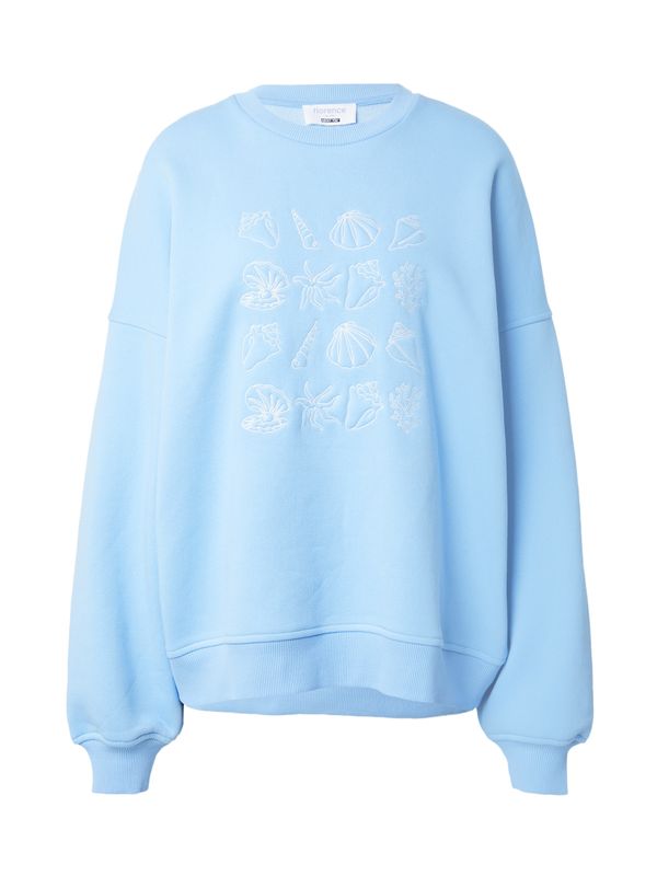 florence by mills exclusive for ABOUT YOU florence by mills exclusive for ABOUT YOU Sweater majica 'June'  svijetloplava / bijela