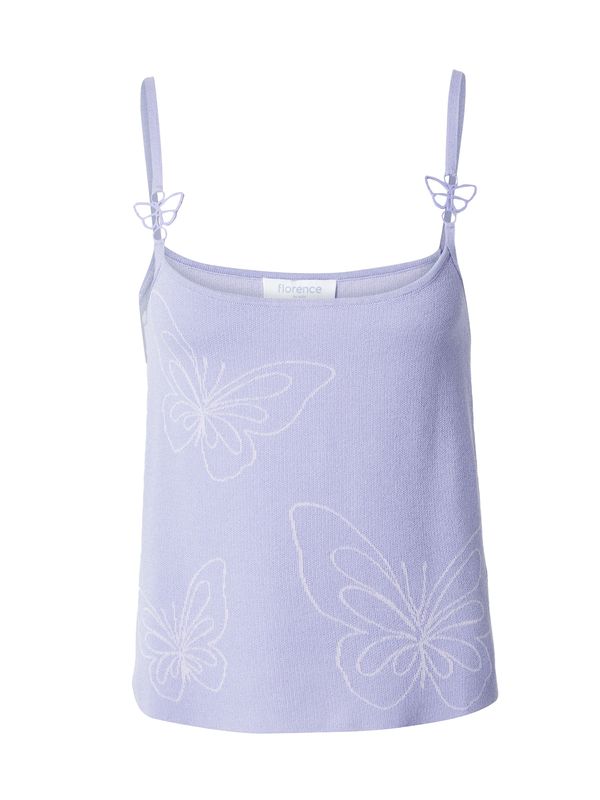 florence by mills exclusive for ABOUT YOU florence by mills exclusive for ABOUT YOU Top s naramenicama 'Sweet Hibiscus'  ljubičasta / prljavo bijela